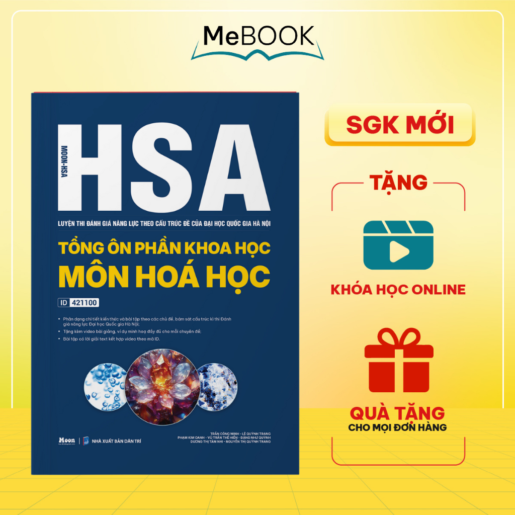 หนังสือเตรียมสอบ Hanoi Competency Assessment (HSA) - รีวิวทั่วไปวิทยาศาสตร์ในเคมี | มีบุ๊ค