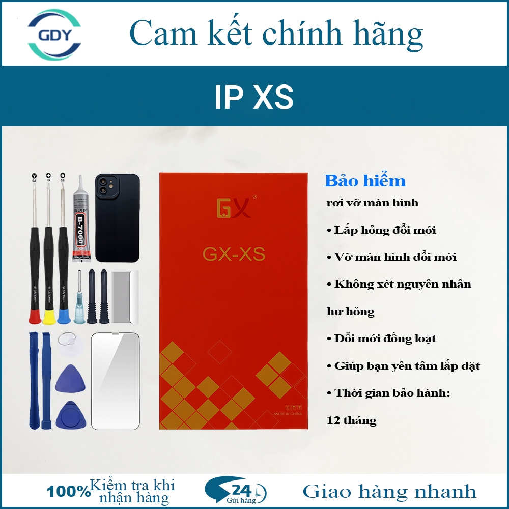 จอ TFT GX ของแท้ เข้ากันได้กับ iPhone XS ทดสอบ 100% รวมชุดเปลี่ยนหน้าจอ