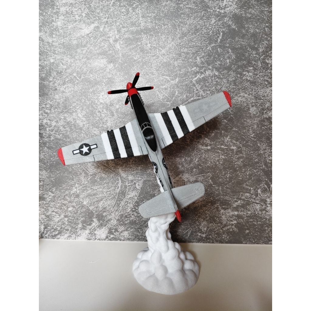 MUSTANG P-51D AIRCRAFT MODEL – EXTREMELY BEAUTIFUL 3D ASSEMBLY บินบน CLOUD