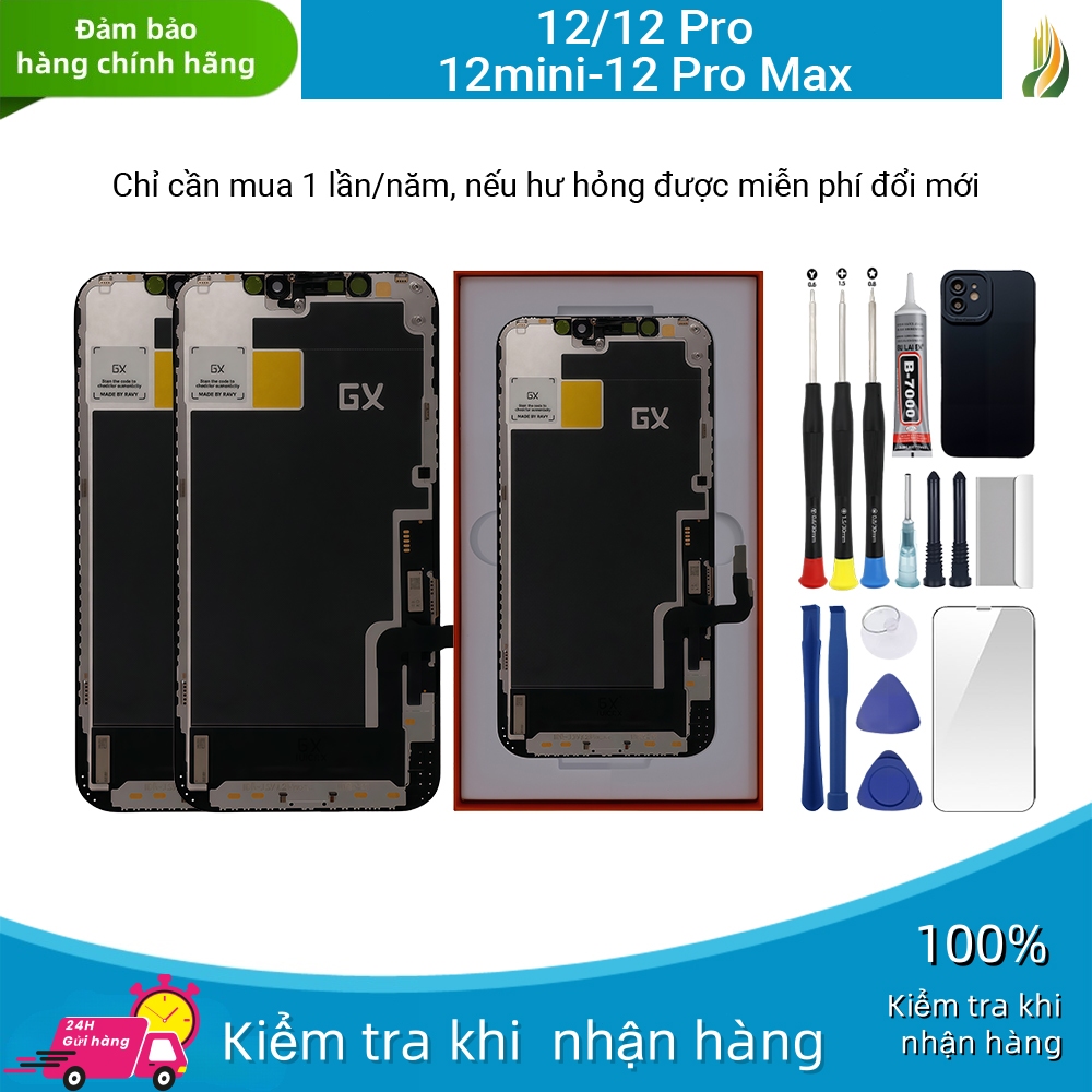 หน้าจอ TFT GX ของแท้เข้ากันได้กับ iPhone 12/12 Pro/12mini/12 Pro Max มาพร้อมชุด