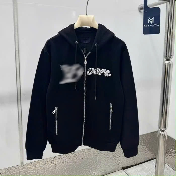 Le Viii เสื้อแจ็คเก็ตซิป, เสื้อฮู้ด No1 Studio Warm ขนแกะหนา NA47