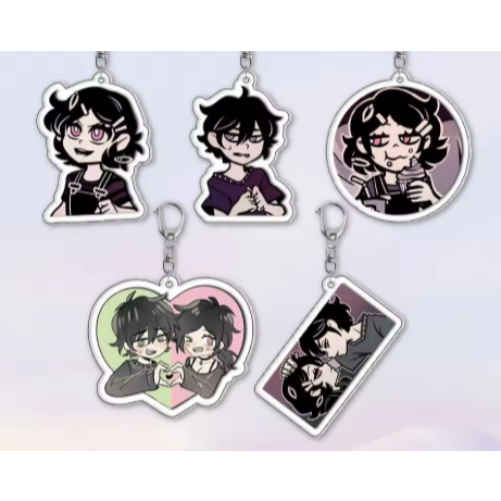 พวงกุญแจอะคริลิค DIY ใหม่ *The Coffin of Andy และ Leyley* – อะนิเมะ/เกม แอนิเมชั่น