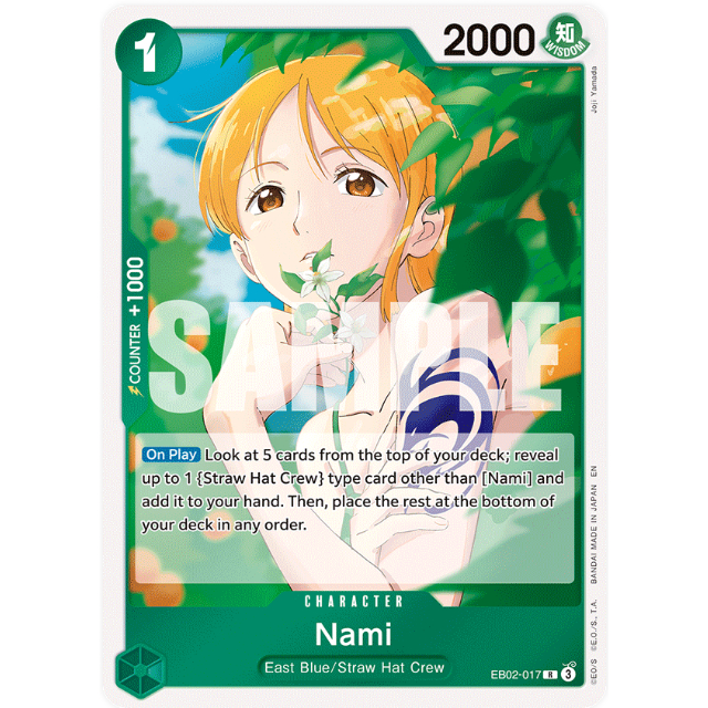 [การ์ดวันพีซ] EB02-017 | ร | ถ่านนามิ