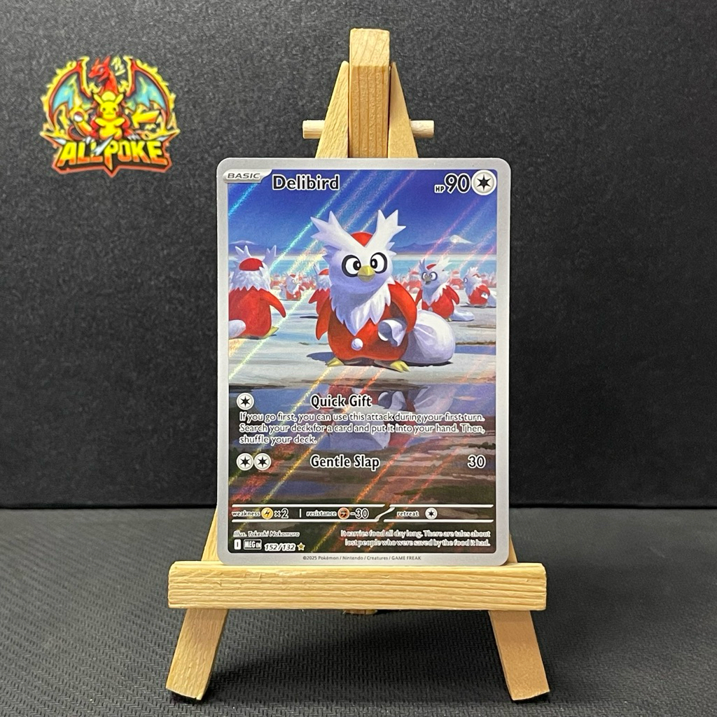 [ AllPoke ] การ์ดโปเกมอน TCG,Delibird - 152/132 -M-NM