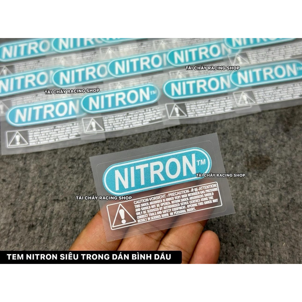 [ 1 แผ่น ] NITRON PRINTED UV DECAL STICKER สําหรับตกแต่งรถยนต์