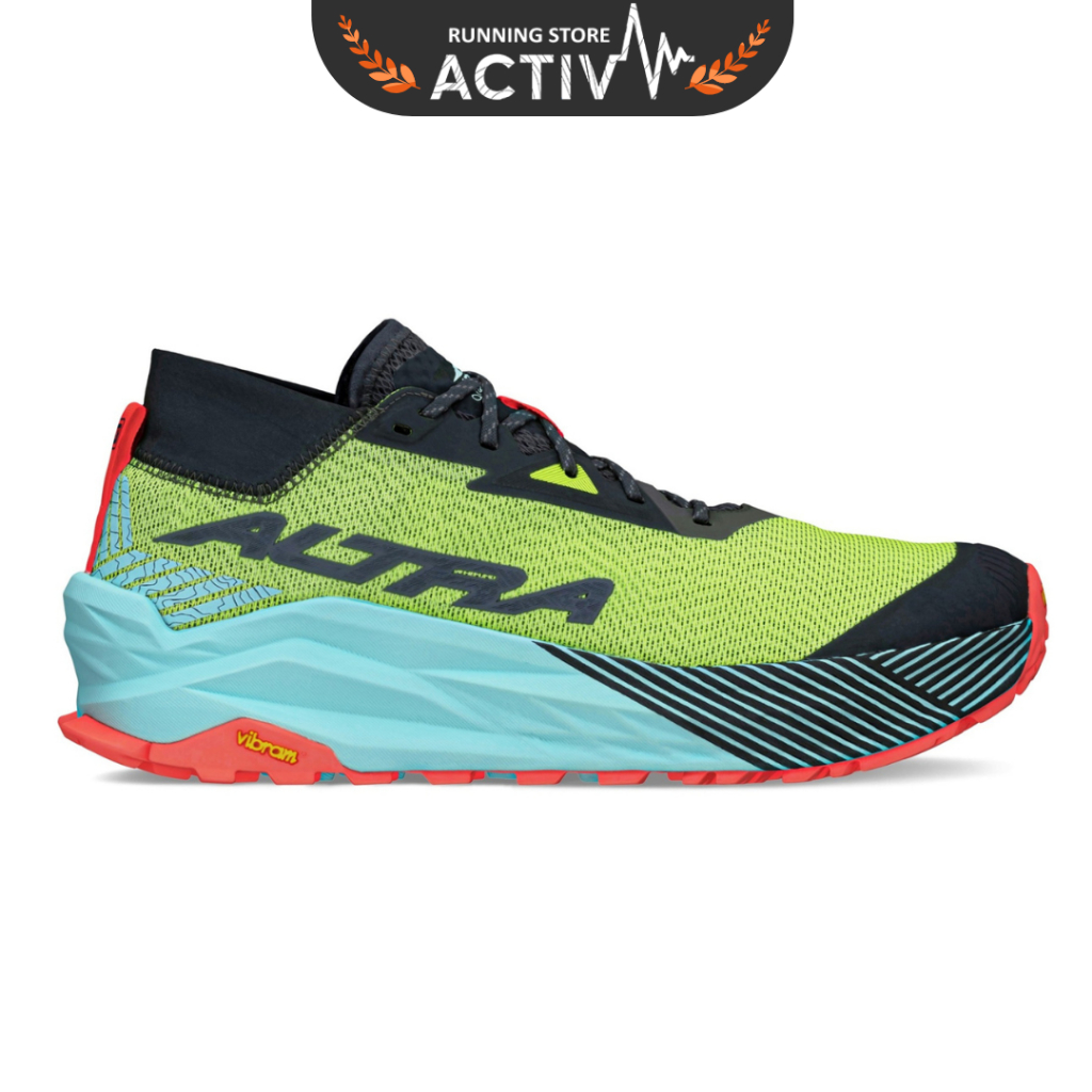 Altra Olympus 275 Mens Off-Road Running Shoes - สีดํา/เหลือง - 41
