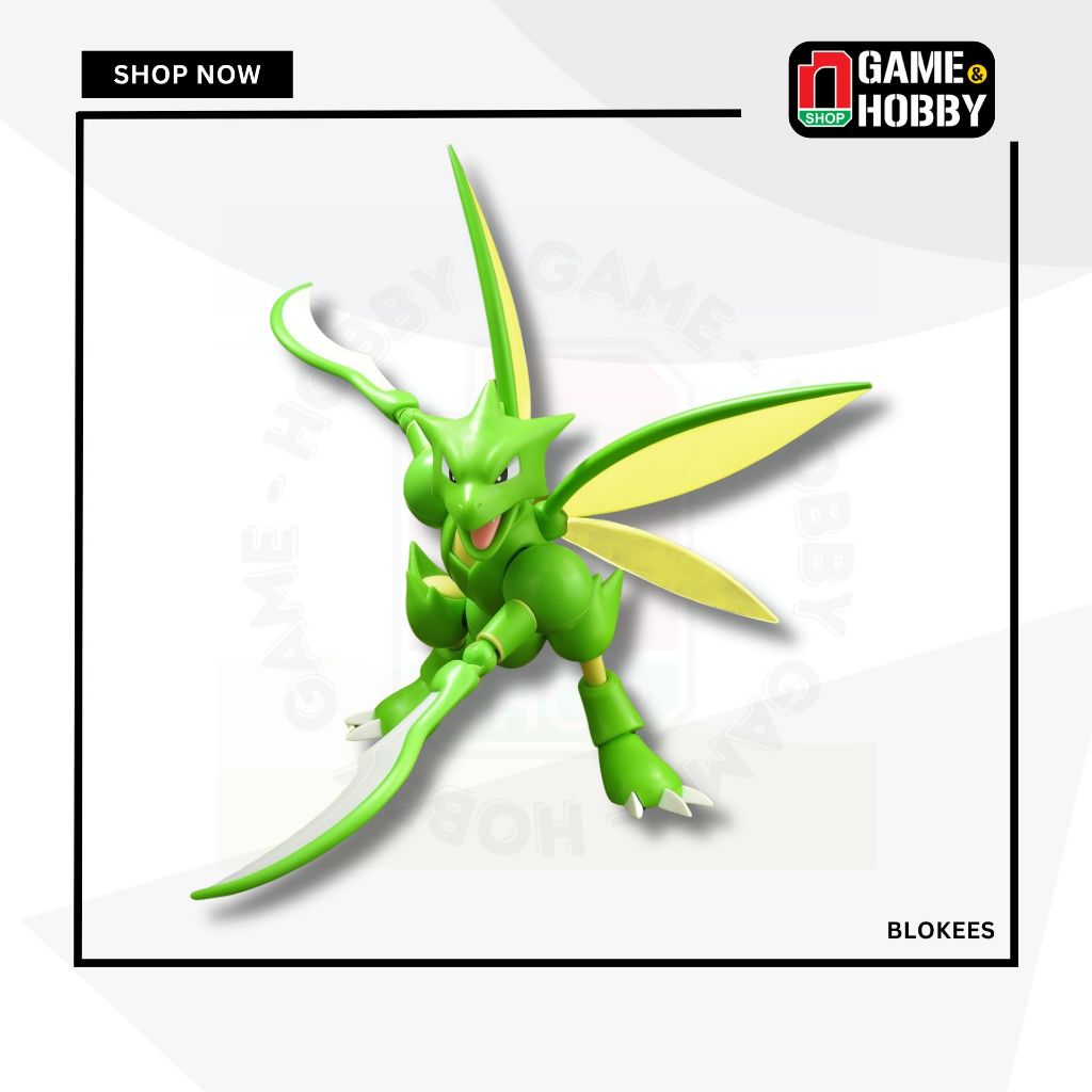 Blokees Pokemon Classic Ver L Scyther - สินค้าของแท้ Blokees