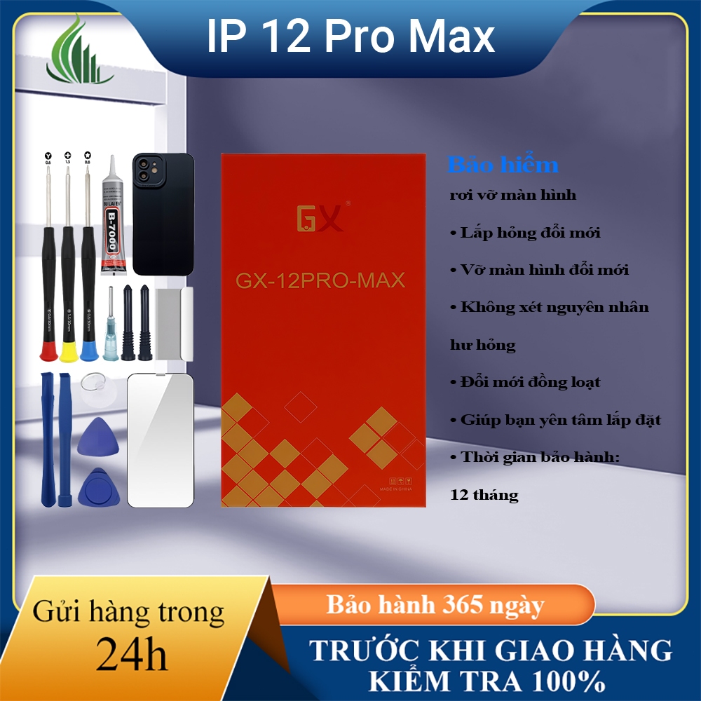 จอ GX ของแท้เข้ากันได้กับ iPhone 12 Pro Max ทดสอบ 100%