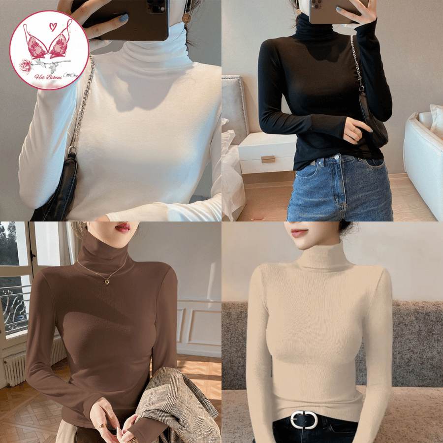 เสื้อแจ็คเก็ตเก็บความร้อนฤดูใบไม้ร่วงฤดูหนาวคอปกสูงพื้นฐานสําหรับผู้หญิงผ้ายืดนุ่มเพื่อให้อบอุ่น5820