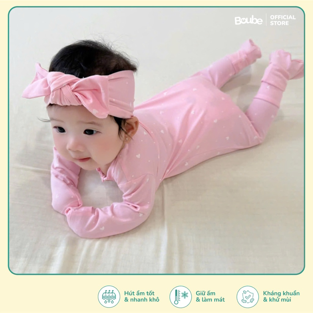 โบube บอดี้สูท บอดี้สูทซิปยาวลายน่ารักมากมายสําหรับเด็กแรกเกิดและเด็กทารกผู้หญิง ผ้าคอตตอน