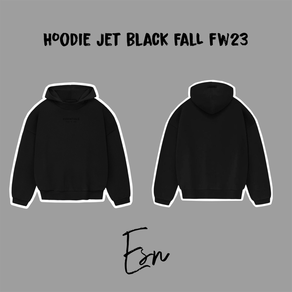 [ของแท้] Hoodie Essentials Fear Of God 23FW Fall Classic Authentic, Authentic Essentials Hoodie Swea