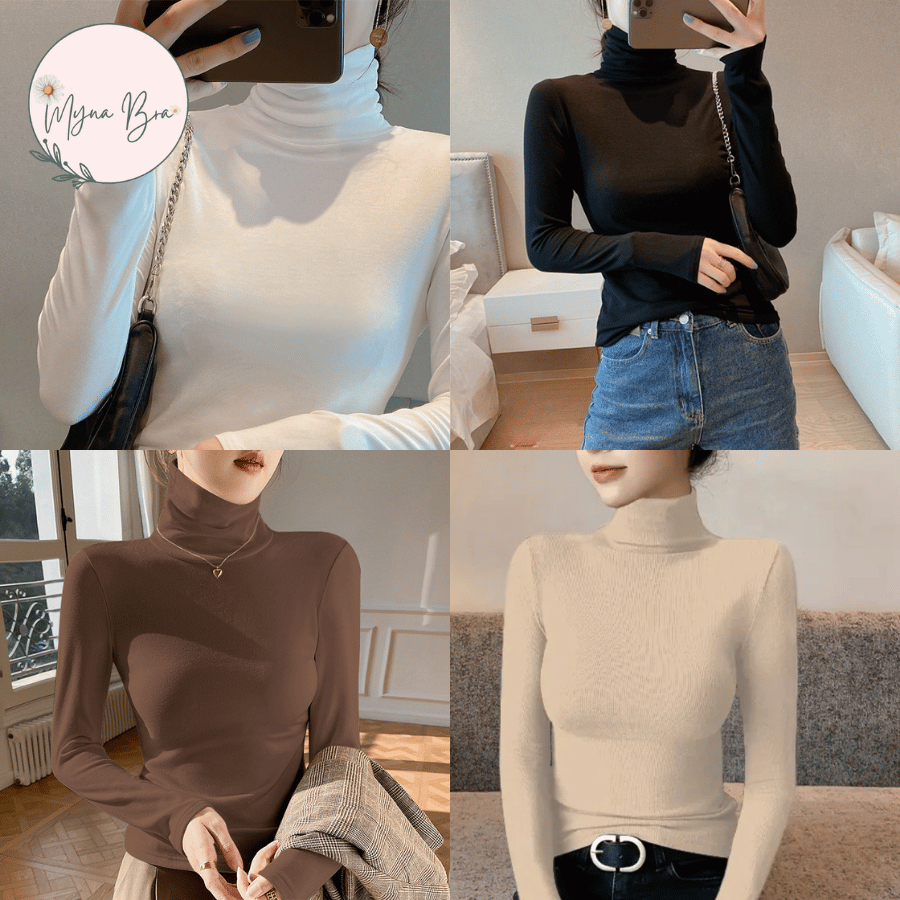 เสื้อแจ็คเก็ตเก็บความร้อนฤดูใบไม้ร่วงฤดูหนาวคอปกสูงพื้นฐานสําหรับผู้หญิงผ้ายืดนุ่มเพื่อให้อบอุ่น5820