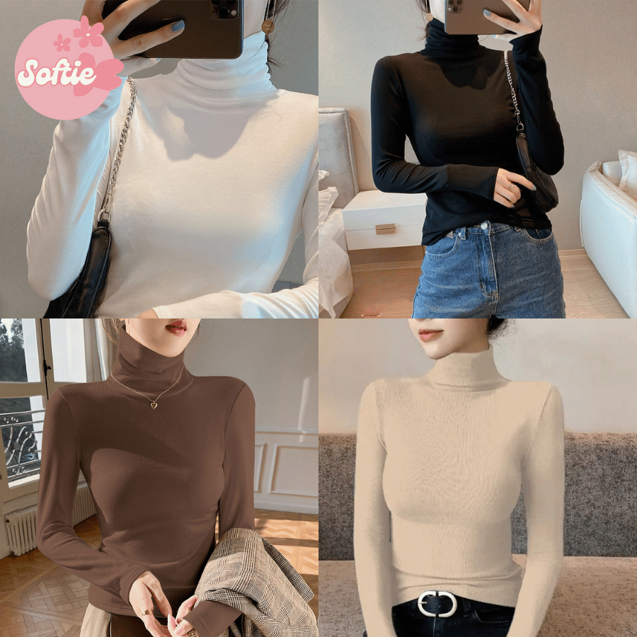 เสื้อแจ็คเก็ตเก็บความร้อนฤดูใบไม้ร่วงฤดูหนาวคอปกสูงพื้นฐานสําหรับผู้หญิงผ้ายืดนุ่มเพื่อให้อบอุ่น5820