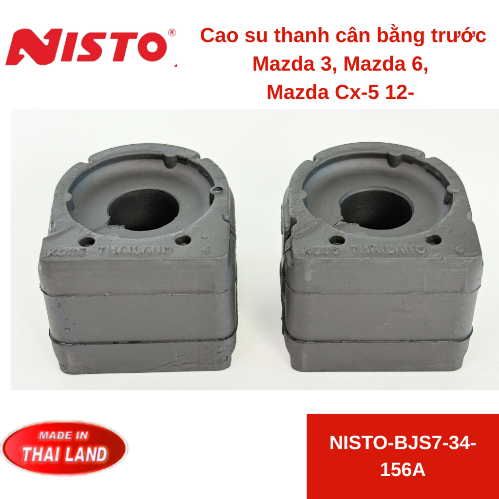 ยางกันโคลงหน้าสําหรับ Mazda 3, Mazda 6, Mazda CX-5 12 (Nisto Thai)-NISTO-BJS7-34-156A
