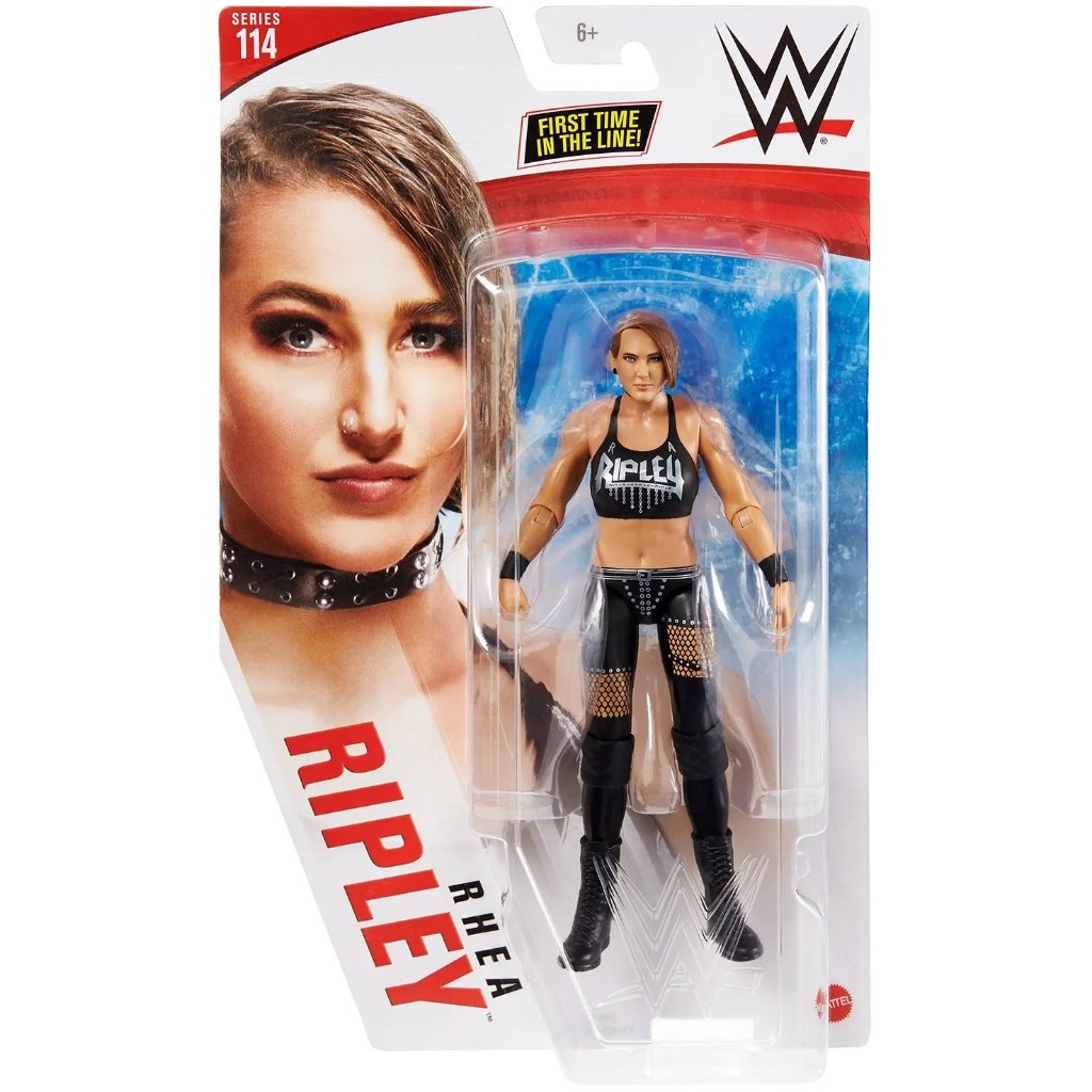 (กล่องรอยบุบเล็กน้อย - ใหม่ – ซีลเดิม) รุ่น WWE Rhea Ripley - Series 114 (รวมภาพถ่ายจริง)