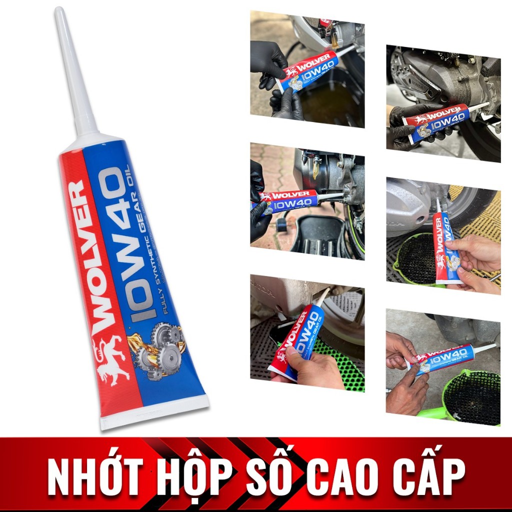 Wolver 10w40 น้ํามันเกียร์สังเคราะห์ - Wolver Fully Synthetic SN Laptop Oil หลอด 120ml - Made in Ger