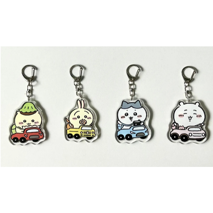 พวงกุญแจอะคริลิค Chiikawa พวงกุญแจสองด้าน Chiikawa – ตัวละคร: ฮาชิแวร์, อุซากิ, หม่อง, ของขวัญ Chiik