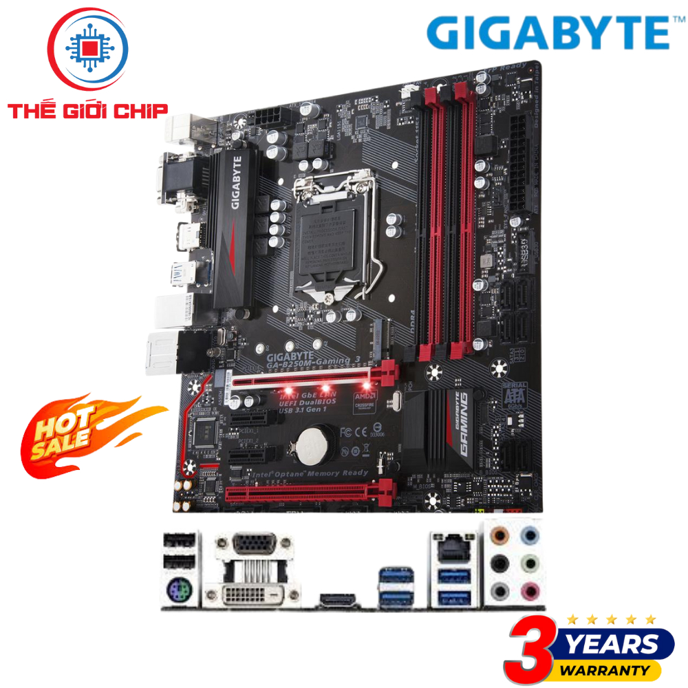 เมนบอร์ด (บอร์ดหลัก) Gigabyte G1 Sniper B7/GA-B250M-Gaming 3 ฉันเหมือนกล่องใหม่ 36 เดือนโดยซัพพลายเอ