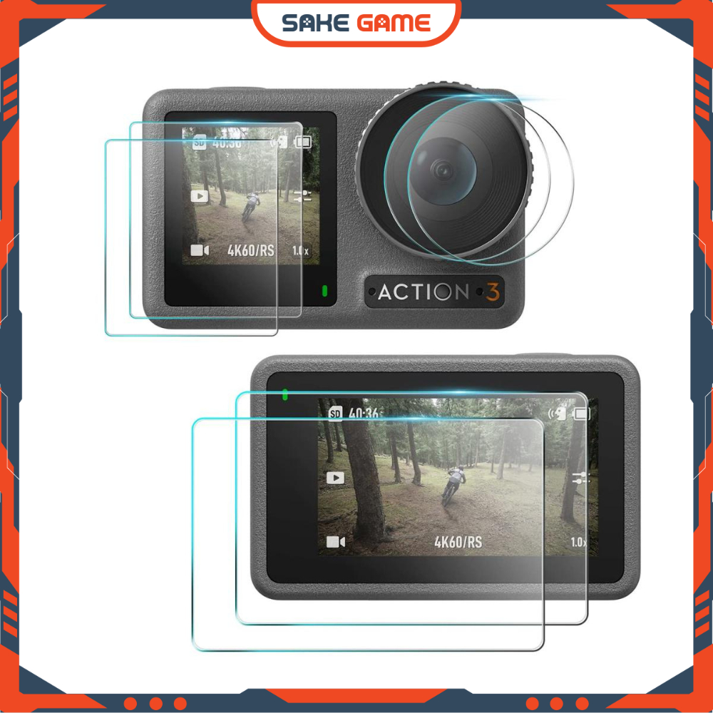 DJI Osmo Action 3 กระจกนิรภัย DJI OSMO Action 3 ตัวป้องกันหน้าจอ Action 3 ตัวป้องกันหน้าจอ