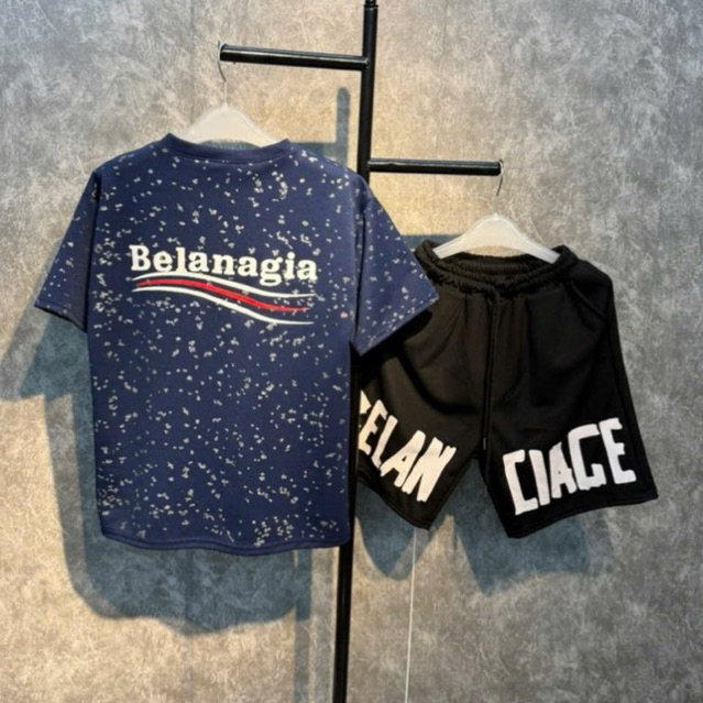เสื้อผ้า บีลันเจีย ชุดทําจากผ้าฝ้ายโพลีเนื้อเย็นยืดสําหรับเด็กผู้ชายแนวสตรีท - ร้อนแรง