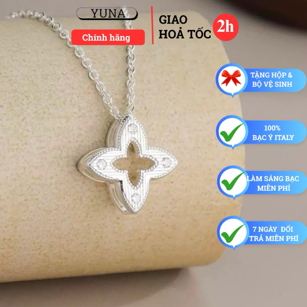 [ Silver ] สร้อยคอผู้หญิง Moissanite Italian Silver – Lunaria Kim Hoa | อ่อนโยน Feminine (แถมฟรี Box