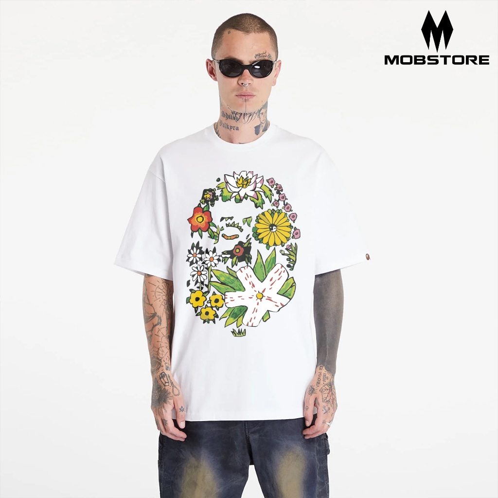 Bape 88rising Spence Lee Loose Form เสื้อยืดผ้าฝ้ายคุณภาพสูงหนาสําหรับทั้งชายและหญิง - MOBI STORE