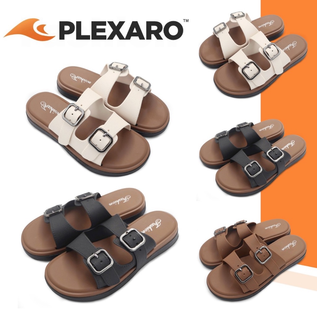 WOMENS 2-SANDAL PVC LOCKED SLIPPERS, FASHIONABLE THIN SOLES - LIGHTWEIGHT AND SMOOTH B619FF SIZE 36–