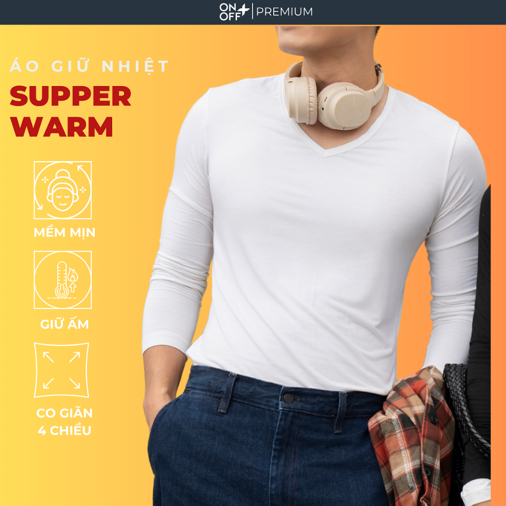 เสื้อเชิ้ตกันความร้อนคอเต่าผู้ชาย SUPER WARM ONOFF นุ่มและอบอุ่น - 18IT24W495