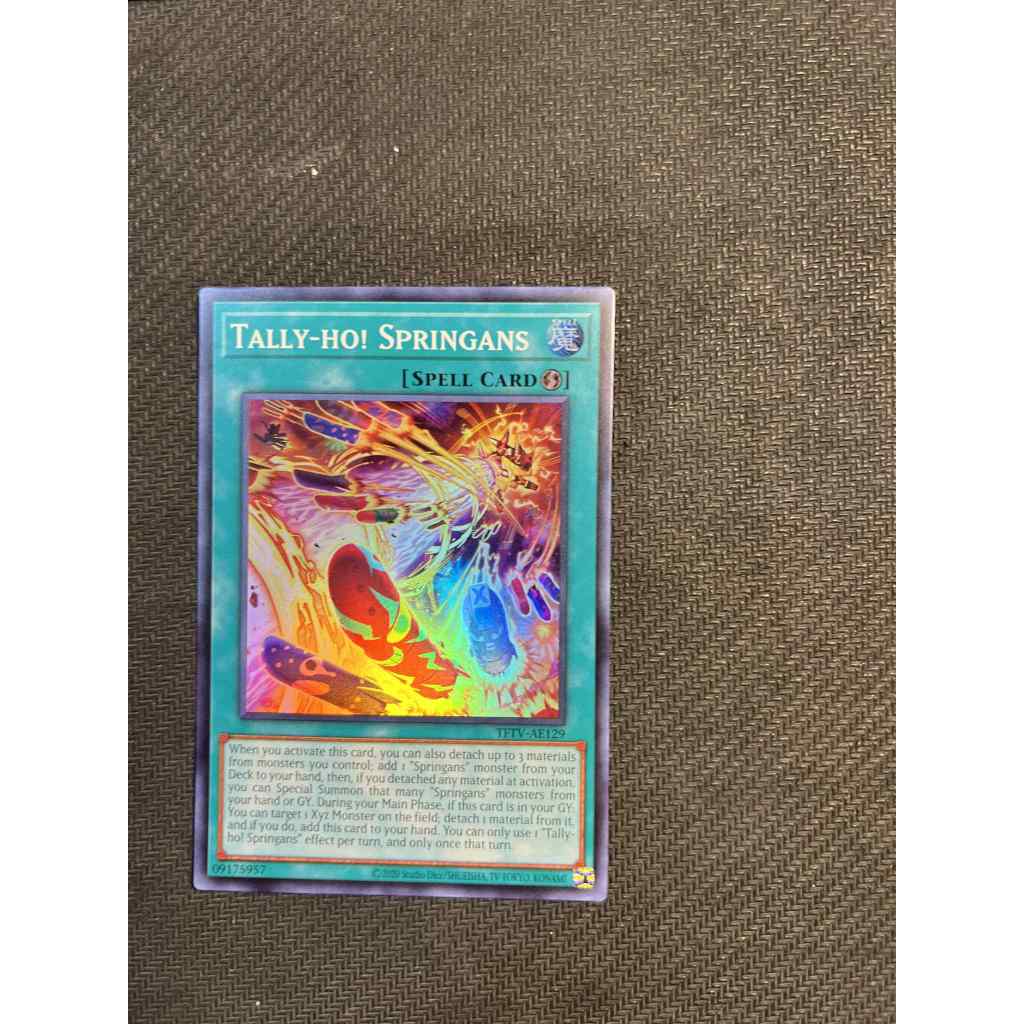 การ์ด Yugioh ของแท้ Tally-ho! สปริงแลน TFTV-AE129