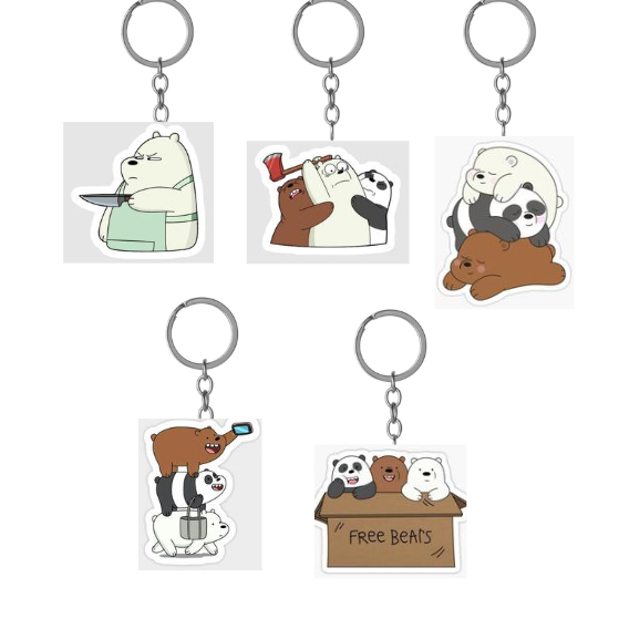 พวงกุญแจ We Are Bears We Simple น่ารักและน่ารักสําหรับญาติและครอบครัว