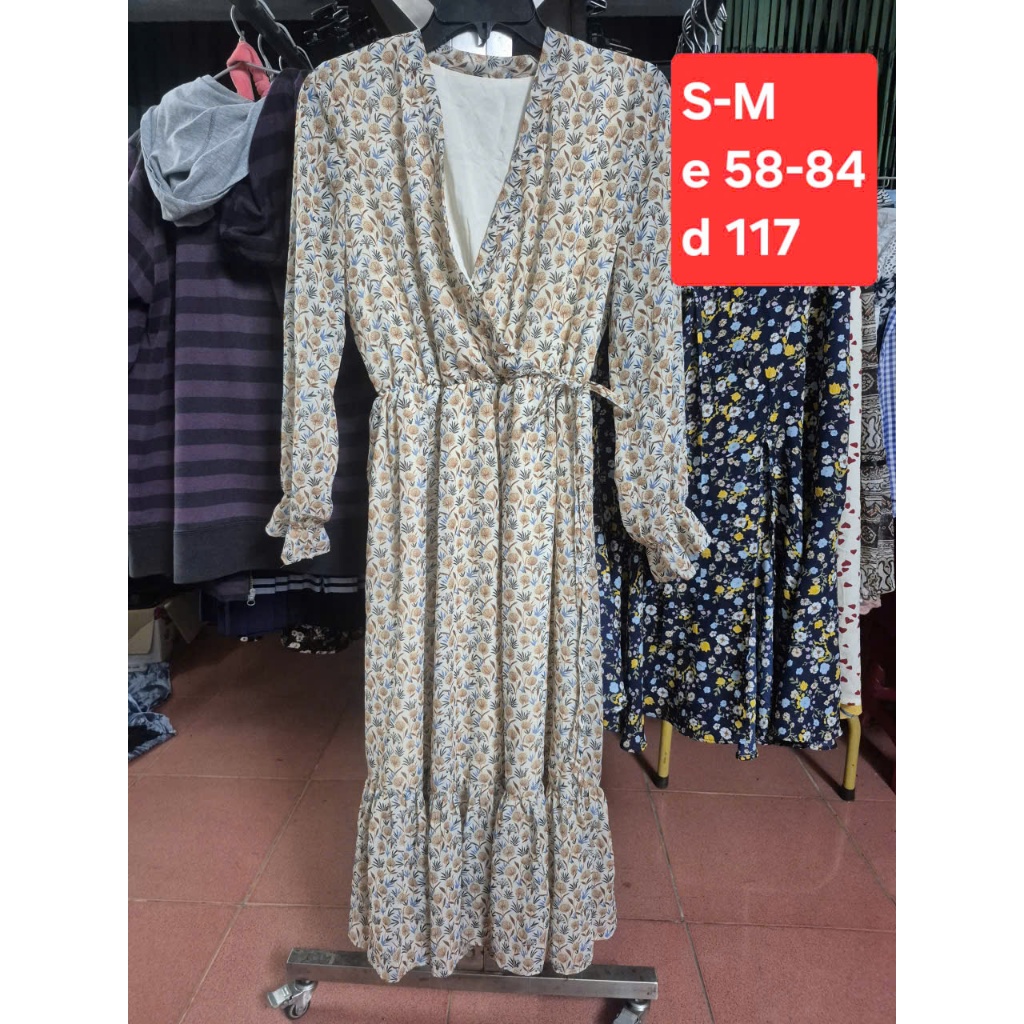 ชุดเดรสลาย SM MS4844