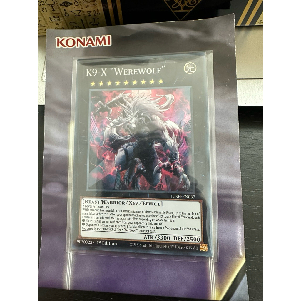 การ์ด Yugioh! K9-X Wolf (การ์ดจริง)