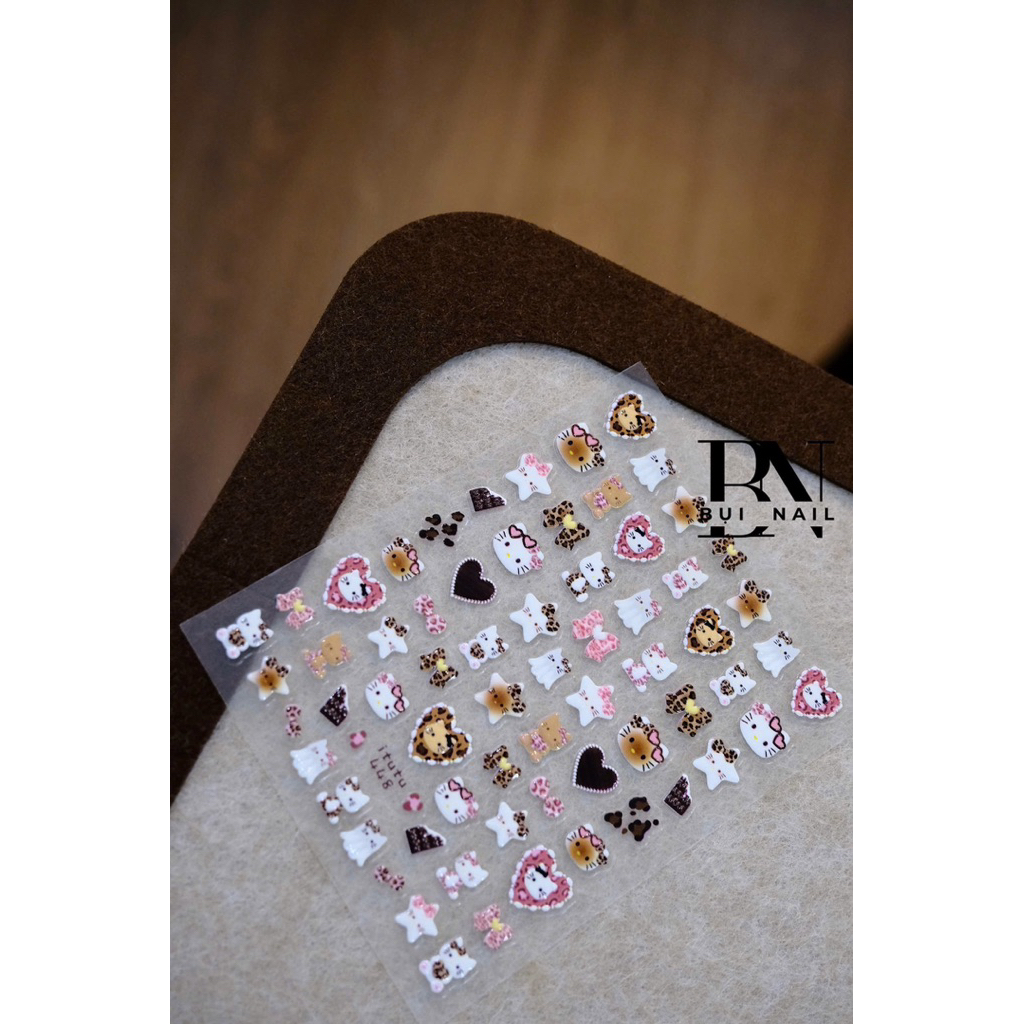 5D KITTY FLOATING STICKER ( 448 )