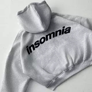 [NEW ARRIVAL] Hoodie Zip Form Boxy Batwing Premium Fleece Fabric INSOMNIA CLUB - HD015