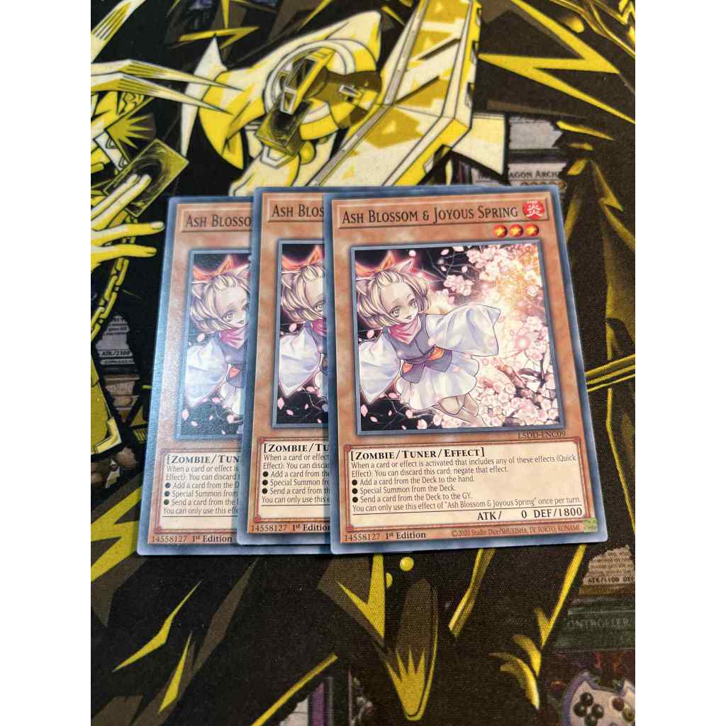 การ์ด Yugioh ของแท้ Ash Blossom & Joyous Spring L26D-ENM02