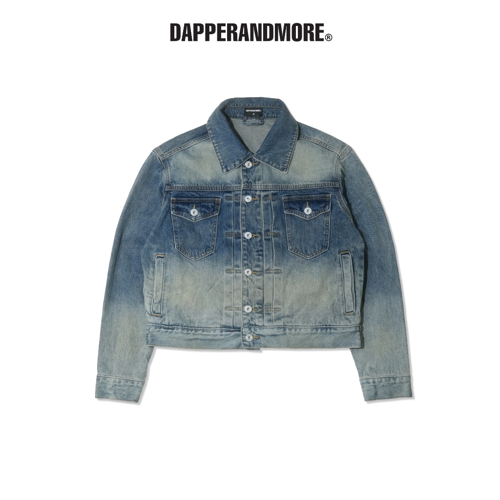DAPPERANDMORE Jeans JACKET "TRUCKER DENIM JACKET" - สีฟ้าอ่อน