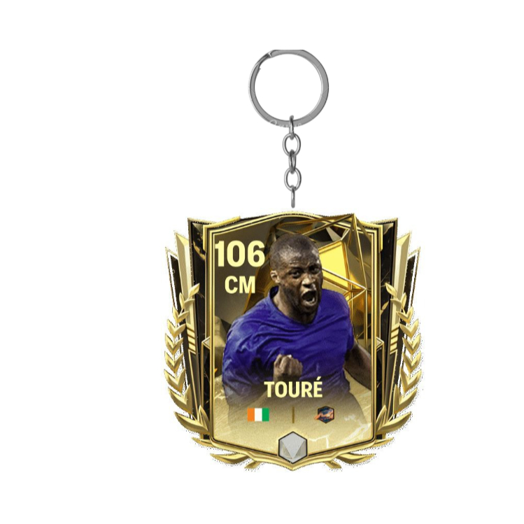 YAYA TOURE FC พวงกุญแจการ์ดมือถือ