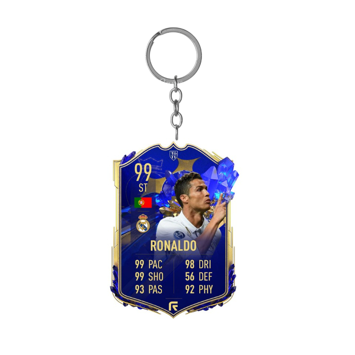 Cristiano Ronaldo Tty Card (ทีมแห่งปี) การ์ด Suggest me sum Players พวงกุญแจ