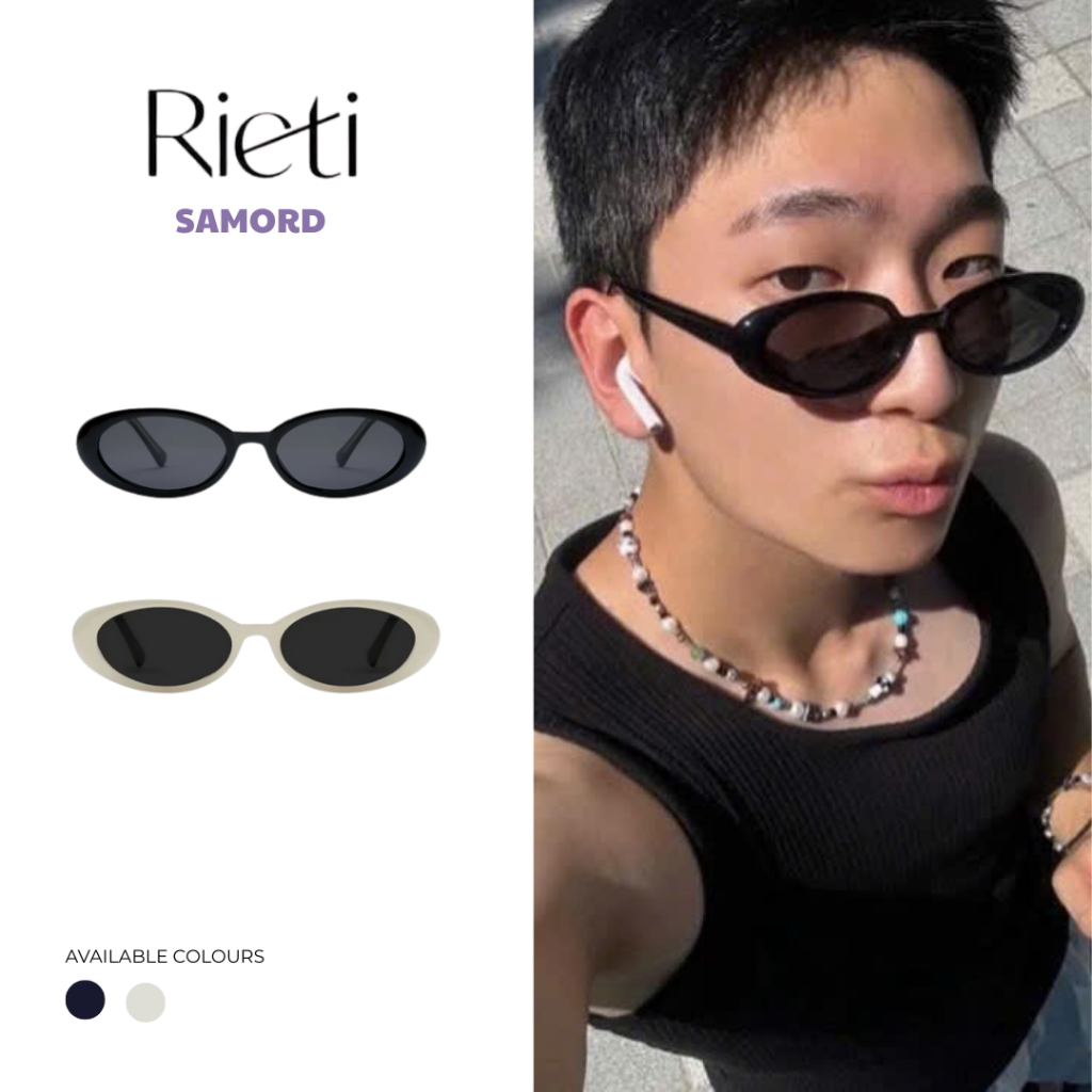 Rieti Otello แว่นกันแดดแฟชั่นสําหรับผู้ชายและผู้หญิงที่มีการป้องกันรังสียูวีอินเทรนด์และมาพร้อมกับซอ