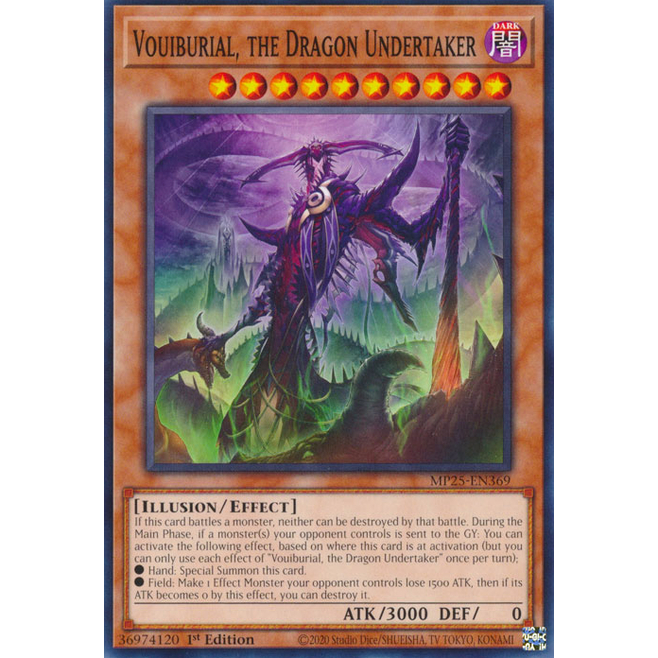 YMS - [การ์ด Yugioh] - [TCG-UK] - MP25-EN369 - Vouibulial, the Dragon Undertaker - Common 1st Editio