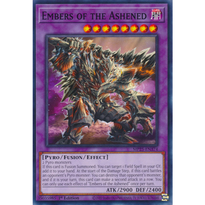 YMS - [Yugioh Card] - [TCG-UK] - MP25-EN374 - Embers of the Ashen - Common 1st Edition