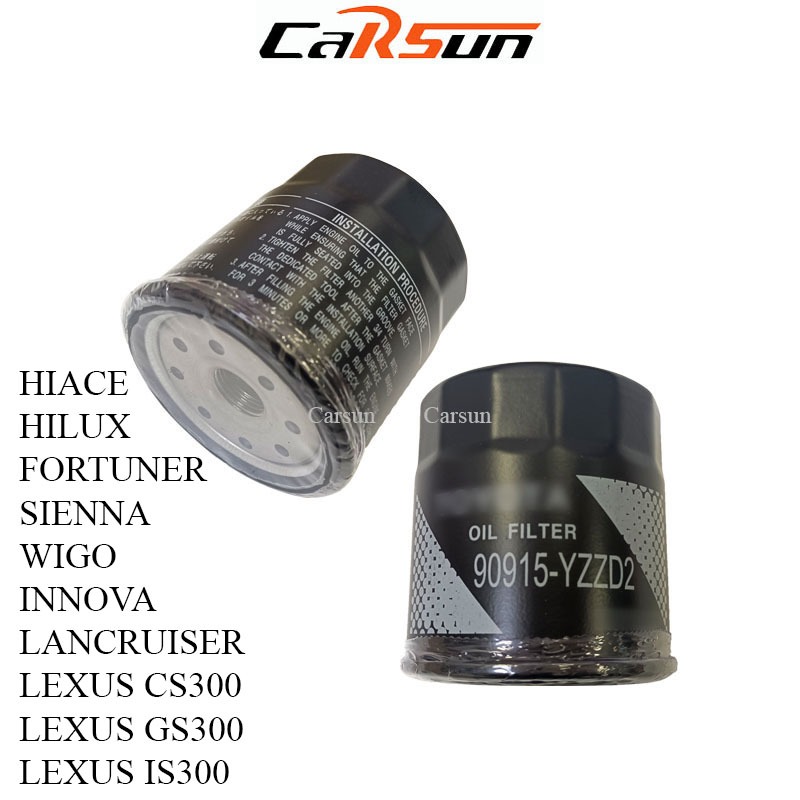 (C271) กรองน้ํามันเครื่องสําหรับ Hiace, GS300, SC300, Innova, Wigo, Lancruiser, Sienna OEM (90915YZZ