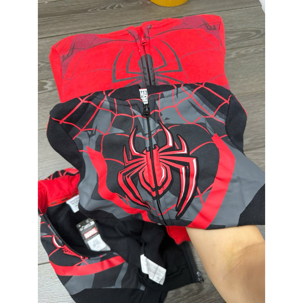 Spiderm.an – เสื้อแจ็คเก็ตผ้าฟลีซ Spider-Man จาก Pri.m@rk surplus ของแท้สําหรับเด็กผู้ชาย