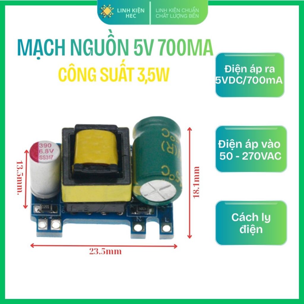 ของแท้ LinhkienHEC มินิพัลส์วงจรไฟฟ้า 5V 700mA 12V 400mA