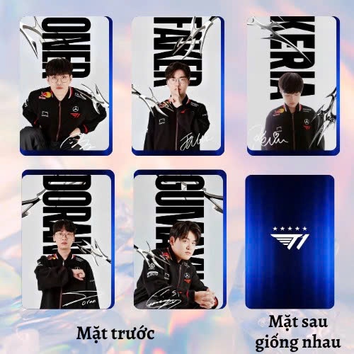การ์ด PVC พลาสติก -T1 -Faker-Doran-Oner-Gumasi-Keria 2025-ร้อน