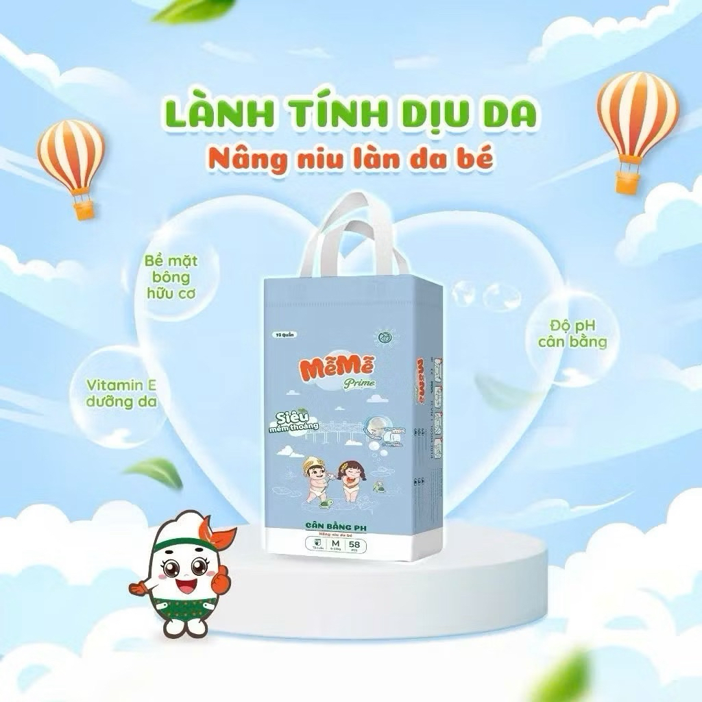 ผ้าอ้อม Me Me Me Me มีครบทุกไซส์ NB, S, Md, Mq, L, XL, XXL, XXXL บางสุด