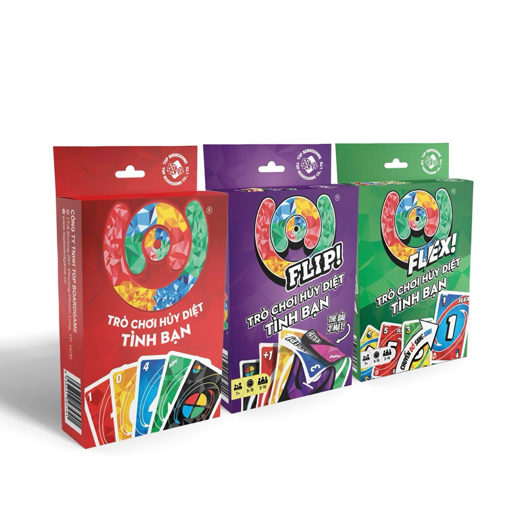 COMBO 3 UNO FLIP, UNO, UNO Flex 330 ใบ