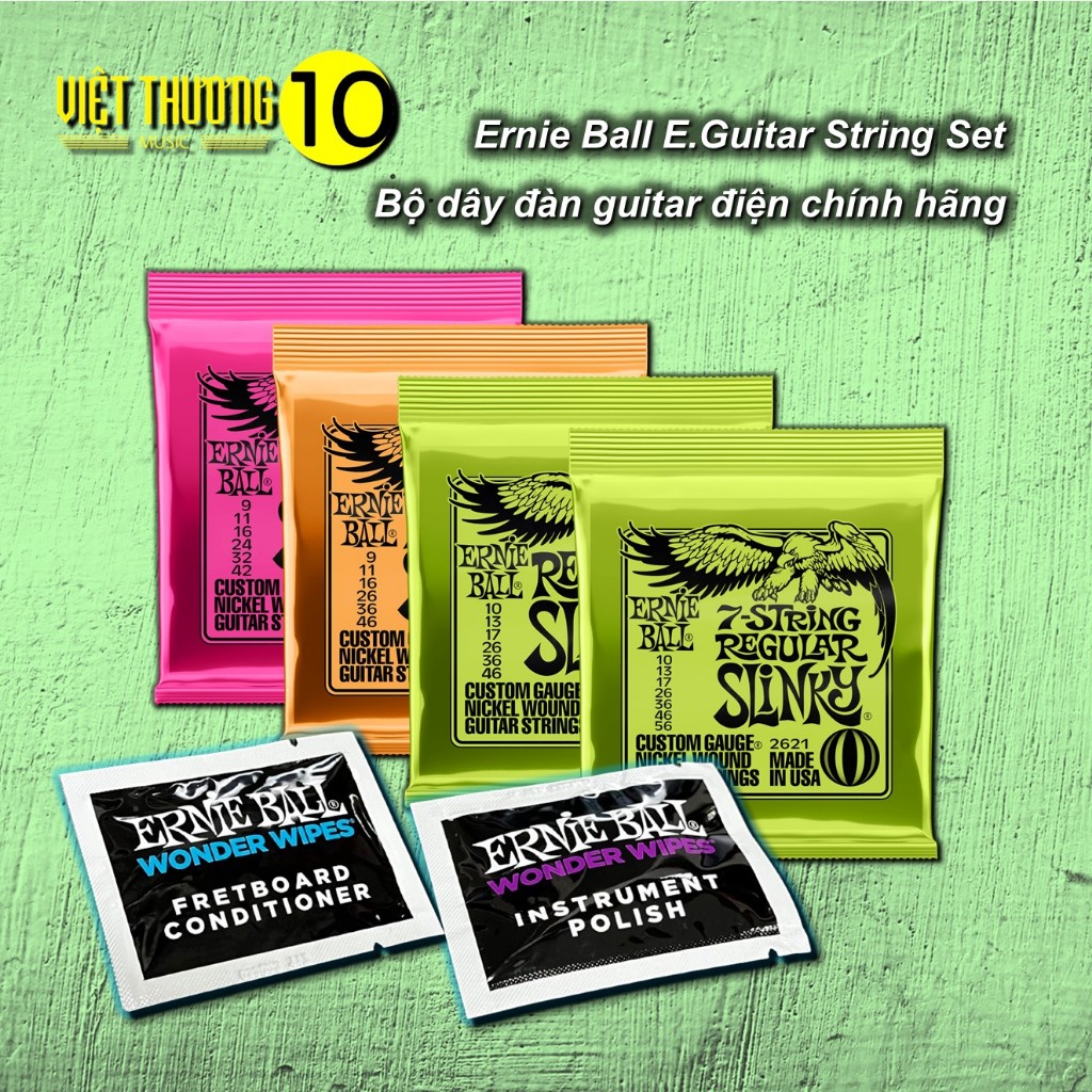 ชุดสายกีตาร์ไฟฟ้า Ernie Ball ของแท้ - ชุดสายกีตาร์ Ernie Ball Elec