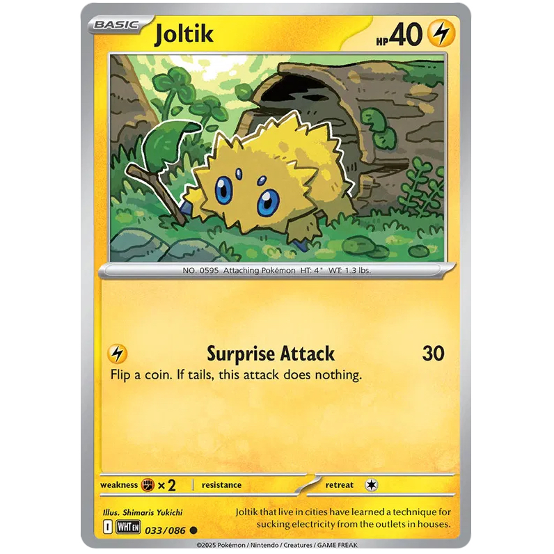 Pokemon TCG - Joltik - Common - 033/086 - WHT