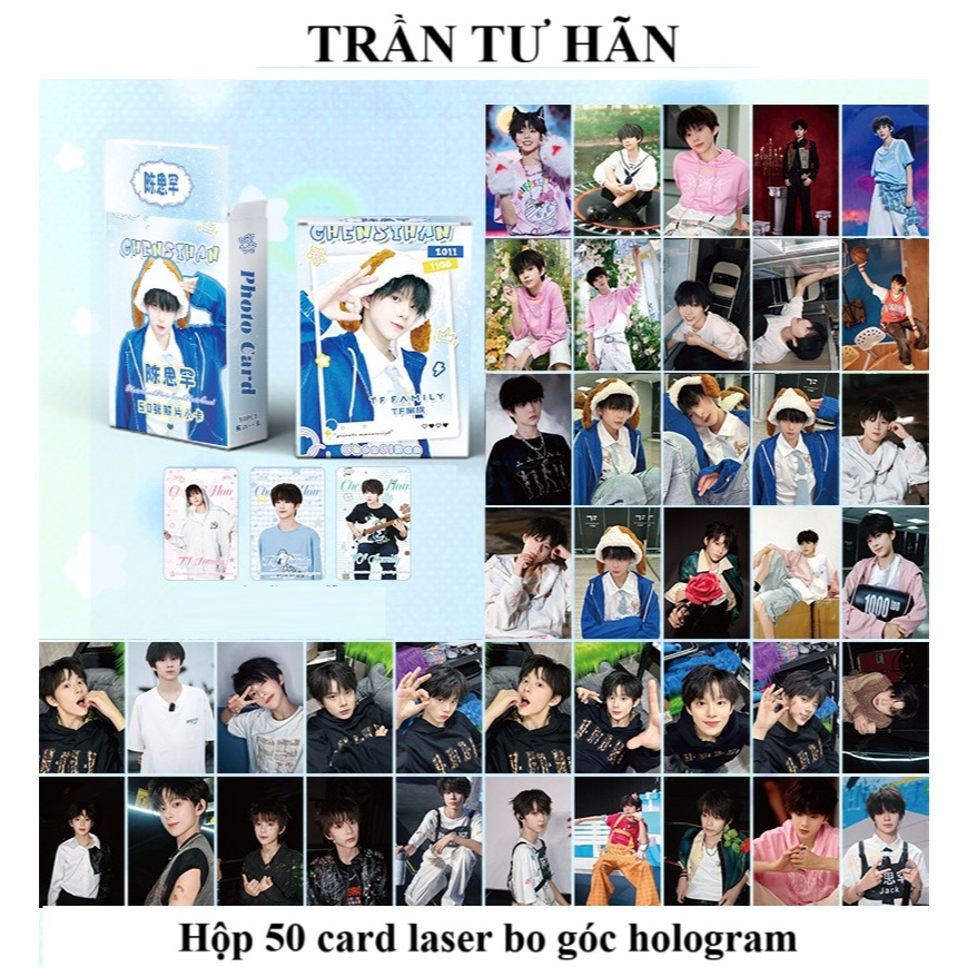 [AVAILABLE] Tran Genghis Khan / TF family f4 | กล่องการ์ดเลเซอร์ 50 ใบ / การ์ดรูปถ่าย การ์ด lomocard